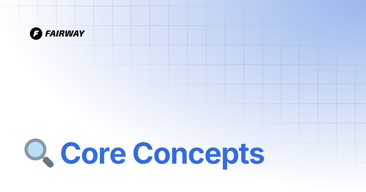 🔍 Core Concepts | Fairway Developer Docs